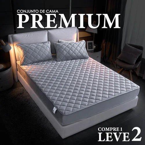 Kit Roupa de Cama Texturizada Completo - Colchão Cares [Compre 1, Leve 2]