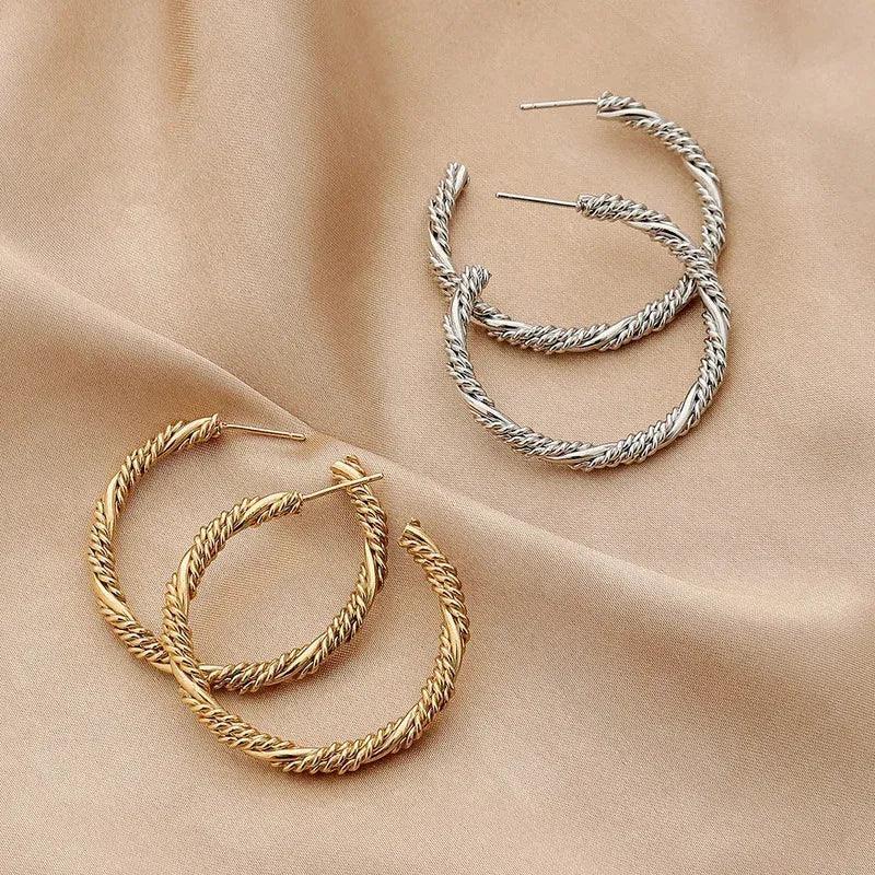 Brinco Argola Trançado