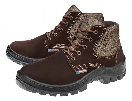 Bota Botina De Segurança Coturno Masculina Marluvas Com Ca