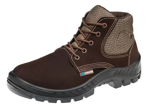 Bota Botina De Segurança Coturno Masculina Marluvas Com Ca