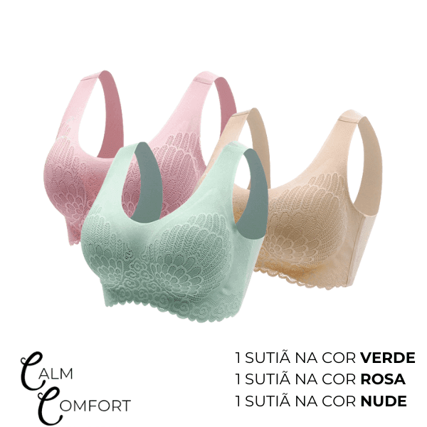 Kit 3 Unidades [Pague 1, Leve 3] - Sutiã CalmComfort®