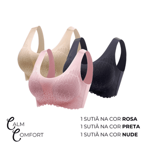 Kit 3 Unidades [Pague 1, Leve 3] - Sutiã CalmComfort®